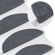 Lipnūs laiptų kilimėliai, 10vnt., pilkos spalvos, 56x17x3cm