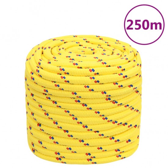 Valties virvė, geltonos spalvos, 16mm, 250m, polipropilenas