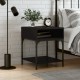 Naktinis staliukas, juodas, 40x41x50cm, apdirbta mediena