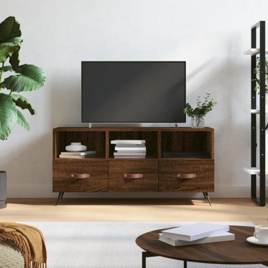 Televizoriaus spintelė, ruda ąžuolo, 102x36x50cm, mediena