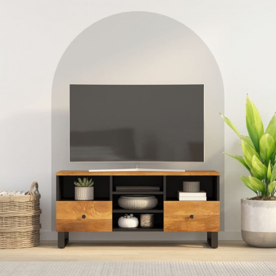 Televizoriaus spintelė, 100x33x46cm, mango/apdirbta mediena