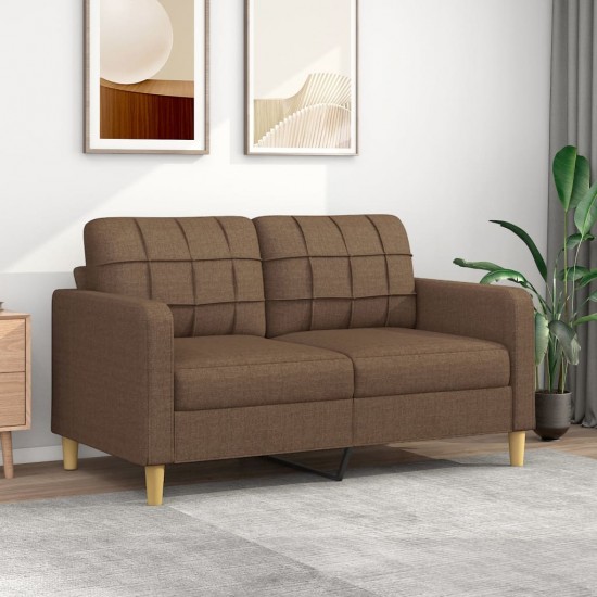 Dvivietė sofa, rudos spalvos, 140cm, audinys