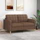 Dvivietė sofa, rudos spalvos, 140cm, audinys