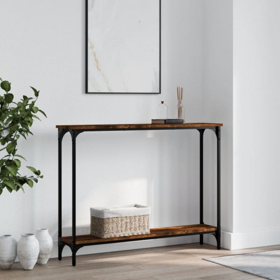 Konsolinis staliukas, dūminio ąžuolo, 100x22,5x75cm, mediena
