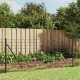 Vielinė tinklinė tvora su flanšais, antracito spalvos, 0,8x25 m