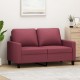 Dvivietė sofa, raudonojo vyno spalvos, 120cm, audinys