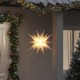 Kalėdinis šviestuvas su LED, baltos spalvos, 57cm, sulankstomas