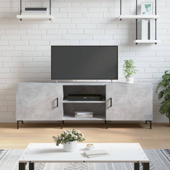 Televizoriaus spintelė, betono pilka, 150x30x50cm, mediena