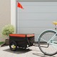 Krovininė dviračio priekaba, juoda ir oranžinė, 30kg, geležis