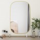 Sieninis veidrodis, auksinės spalvos, 80x50cm