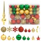 Kalėdiniai žaisliukai, 112vnt., įvairių spalvų, polistirenas