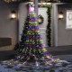 Kalėdų eglutės girlianda, spalvota, 375cm, 320 LED lempučių