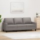 Trivietė sofa, taupe spalvos, 180cm, audinys