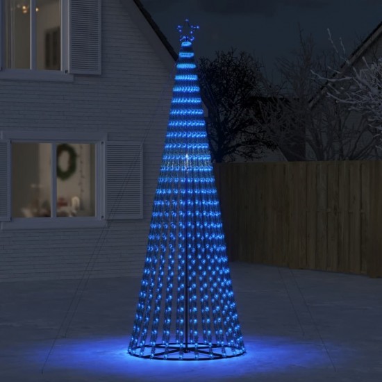 Šviečianti Kalėdų eglutė, 300cm, 688 mėlynos LED, kūgio formos