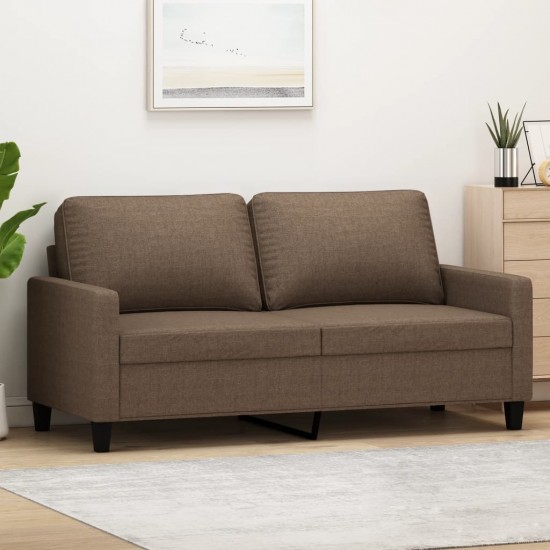 Dvivietė sofa, rudos spalvos, 140cm, audinys