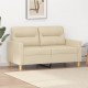 Dvivietė sofa, kreminės spalvos, 120cm, audinys