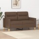 Dvivietė sofa, rudos spalvos, 120cm, audinys