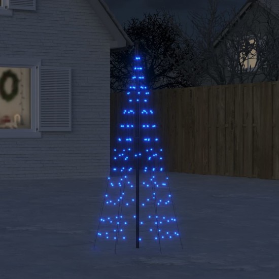 Kalėdų eglutė ant vėliavos stiebo, 180cm, 200 mėlynų LED