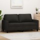 Dvivietė sofa, juodos spalvos, 140cm, audinys