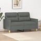 Dvivietė sofa, tamsiai pilkos spalvos, 120cm, audinys