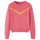 Vaikiškas megztinis, sendintos rožinės spalvos, megztas, 92 dydžio