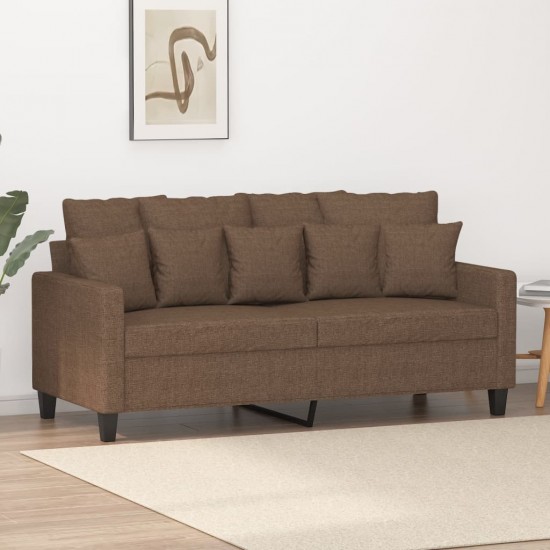 Dvivietė sofa, rudos spalvos, 140cm, audinys