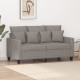 Dvivietė sofa, taupe spalvos, 120cm, audinys