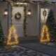 Kalėdinė šviečianti dekoracija eglutė su smaigais, 115LED, 90cm