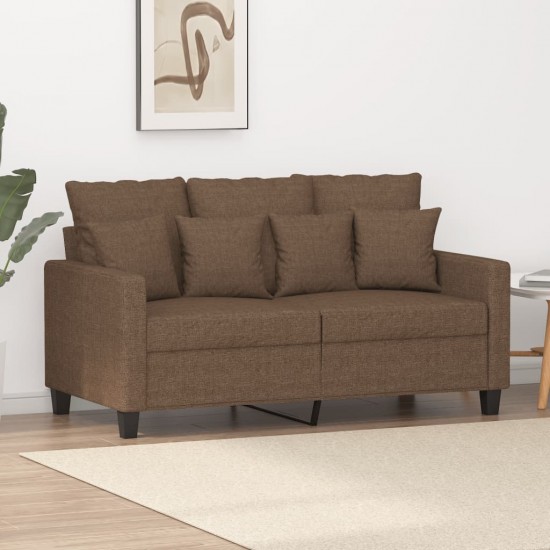 Dvivietė sofa, rudos spalvos, 120cm, audinys