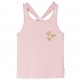 Vaikiški marškinėliai be rankovių, šviesiai rožiniai, 128 dydžio