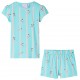 Vaikiška pižama trumpomis rankovėmis, ekru spalvos, 128 dydžio
