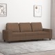 Trivietė sofa, rudos spalvos, 180cm, audinys