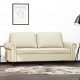 Dvivietė sofa, kreminės spalvos, 140cm, dirbtinė oda