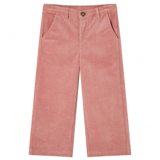 Vaikiškos kelnės, sendintos rožinės spalvos, velvetas, 104 dydžio