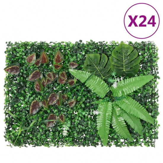   Dirbtinių augalų tvoros, 24vnt., žalios, 40x60cm
