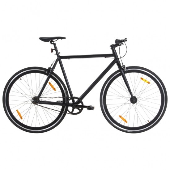 Fiksuotos pavaros dviratis, juodos spalvos, 700c, 59cm