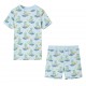 Vaikiška pižama trumpomis rankovėmis, šviesiai mėlyna, 128 dydžio