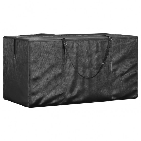 Kalėdų eglutės krepšys, juodas, 150x75x75cm, polietilenas