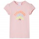 Vaikiški marškinėliai, šviesiai rožinės spalvos, 116 dydžio