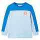 Vaikiškas sportinis megztinis, ryškiai ir šviesiai mėlynas, 140 dydžio