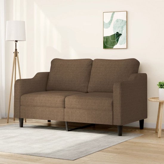 Dvivietė sofa, rudos spalvos, 140cm, audinys