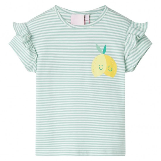 Vaikiški marškinėliai, mėtinės spalvos, 116 dydžio