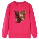 Vaikiškas sportinis megztinis, ryškiai rožinės spalvos, 128 dydžio