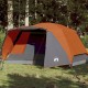 Šešiavietė stovyklavimo palapinė, pilka/oranžinė, 412x370x190cm