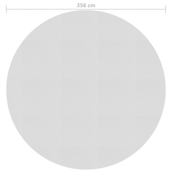 Saulę sugerianti baseino plėvelė, pilkos spalvos, 356cm, PE