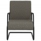 Gembinė kėdė, tamsiai pilkos spalvos, dirbtinė oda
