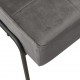 Poilsio kėdė, tamsiai pilkos spalvos, 65x79x87cm, aksomas