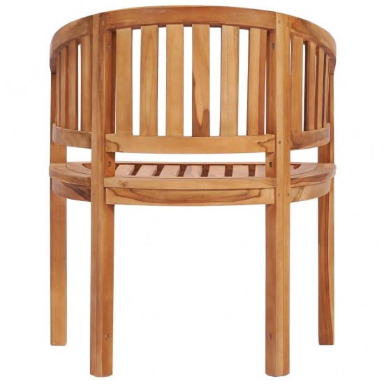 Banano formos kėdė, tikmedžio medienos masyvas