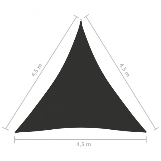 Uždanga nuo saulės, antracito, 4,5x4,5x4,5m, oksfordo audinys