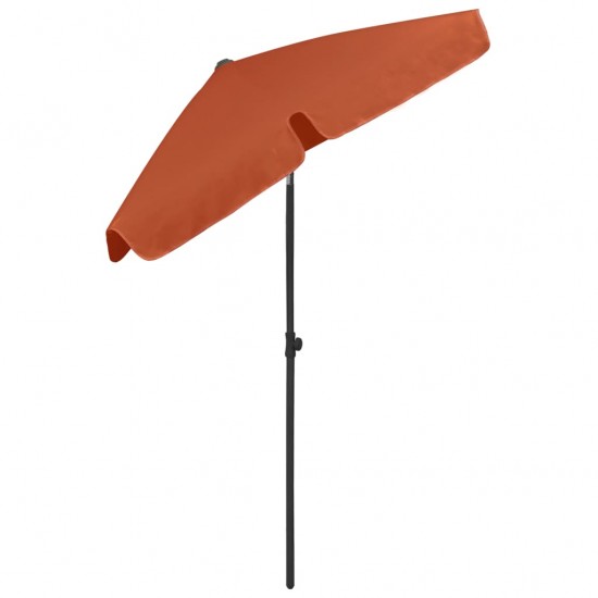 Paplūdimio skėtis, terakota spalvos, 180x120cm